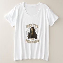 Verhexe das Patriarchat – Wiccan-Hexen-Illustratio Große Größe T-Shirt