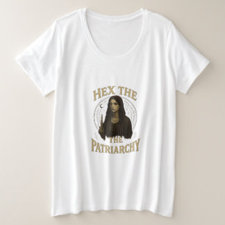 Verhexe das Patriarchat – Wiccan-Hexen-Illustratio Große Größe T-Shirt
