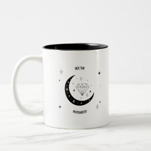 Verhexe das Patriarchat Zweifarbige Tasse