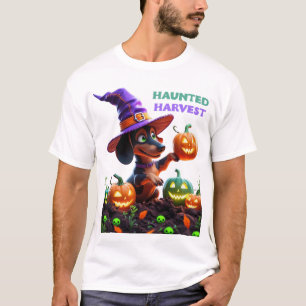 Verhexte Ernte – Hexen-Dachshund Halloween-Kollekt T-Shirt