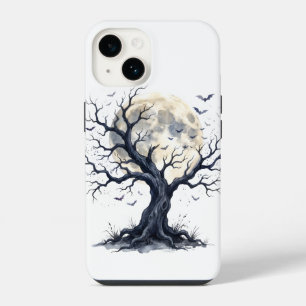 Verhexter Baum unter dem Vollmond iPhone 14 Hülle