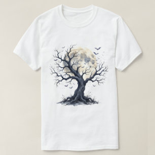 Verhexter Baum unter dem Vollmond T-Shirt
