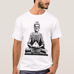 Verhungerndes Buddha-T-Shirt fastendes Siddhartha T-Shirt