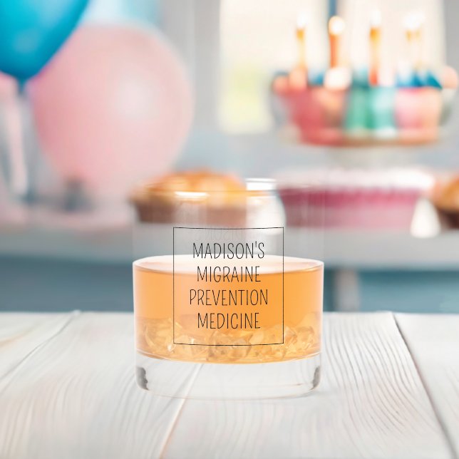 Verhütung von individuelle Name/Textmigration Whiskyglas (Insitu (Baby Party))