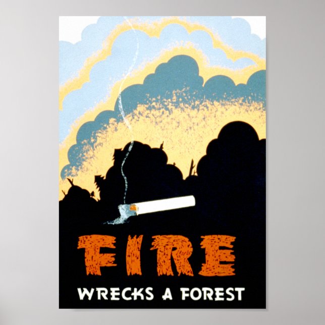 Verhütung von Waldbränden Poster (Vorne)