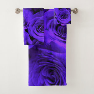 Veri peri periwinkle blaue lila Rose Badhandtuch Set