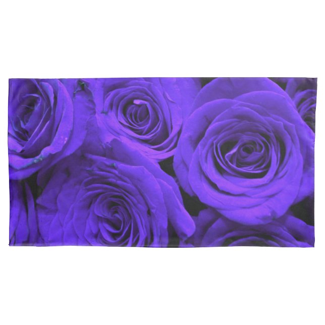 Veri peri periwinkle blaue lila Rose Kissenbezug (Vorderseite-Links)