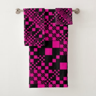 Vérifié, Chèques - Magenta et Noir