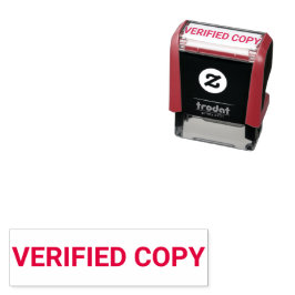Verified Copy Stamp Permastempel