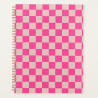 Vérifier Coral Rose À damiers Motif Checkboard