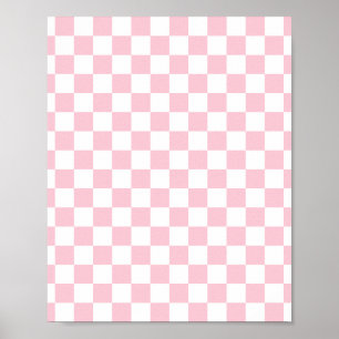 Vérifier le Motif de tableau de bord rose et blan