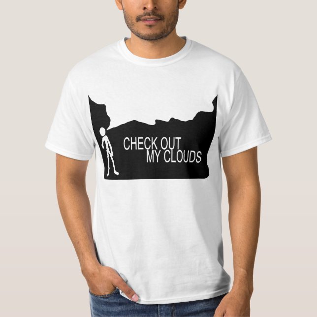 Vérifiez mon T-shirt de nuages (Devant)
