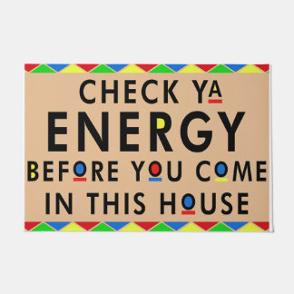 Vérifiez votre panier d'énergie, tapis de bienvenu