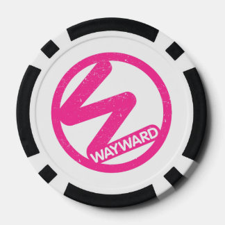 Verirrte Spielkarten Pokerchips