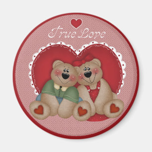 Véritable aimant de Saint-Valentin de nounours