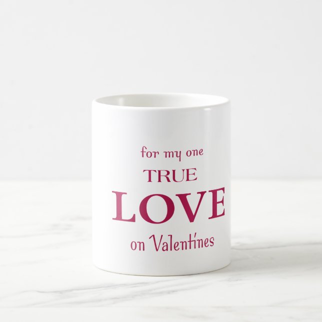 Véritable amour Valentines Mug (Centre)