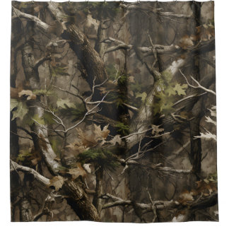 Véritable Arbre Camouflage rideau de douche