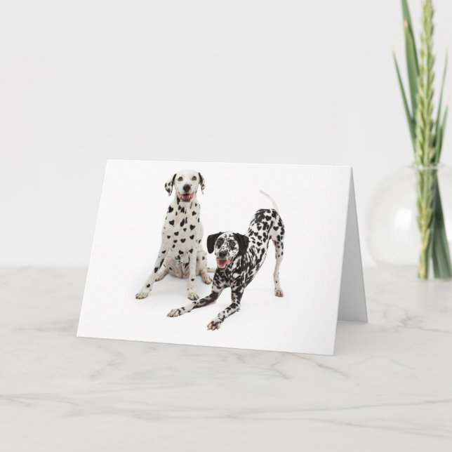 Véritable carte de voeux d'amour de tache (Devant)