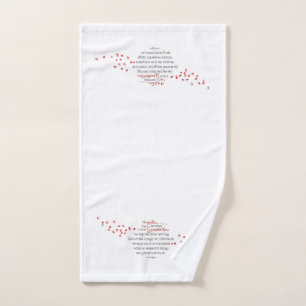Véritable citation grand-mère Rouge Fleur Pétales