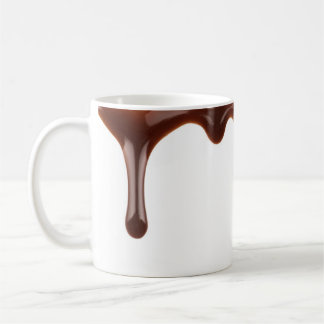 Véritable goutte de chocolat tasse