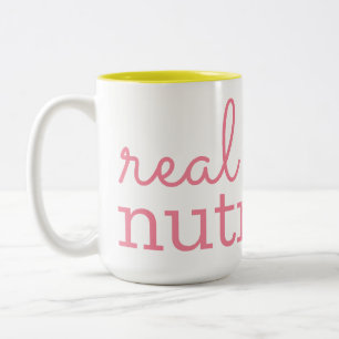 Véritable maman Nutrition Mug à deux tons (15 oz)