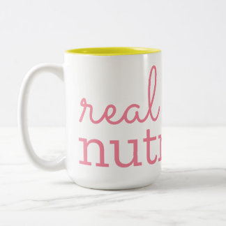 Véritable maman Nutrition Mug à deux tons (15 oz)