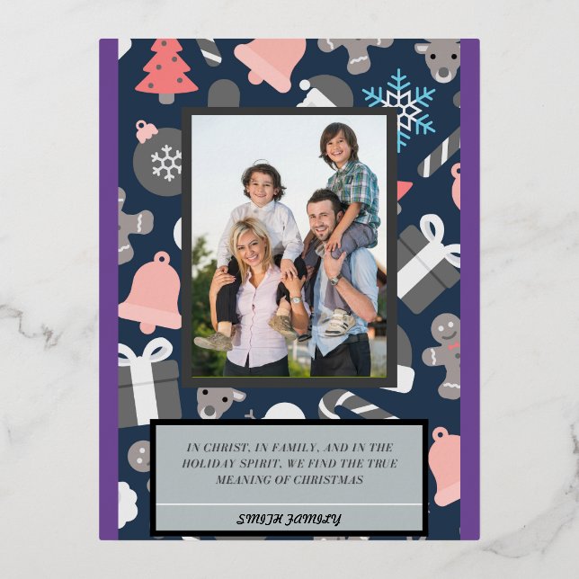 Véritable signification de la carte de Noël (Recto)