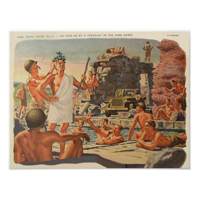 Véritable Tales de Serviettes No 4 de 6 Impression (Devant)