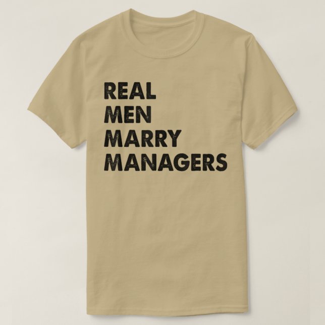 Véritables hommes mariés Directeur Mari T-shirt C (Design devant)