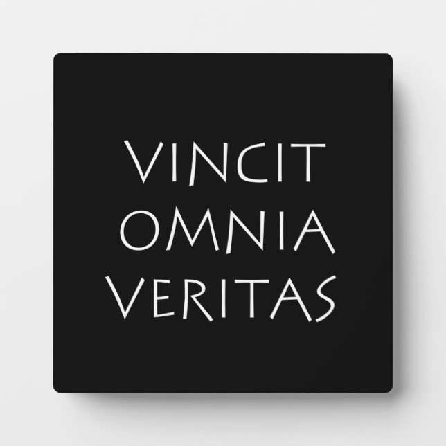 Veritas Fotoplatte (Vorderseite)