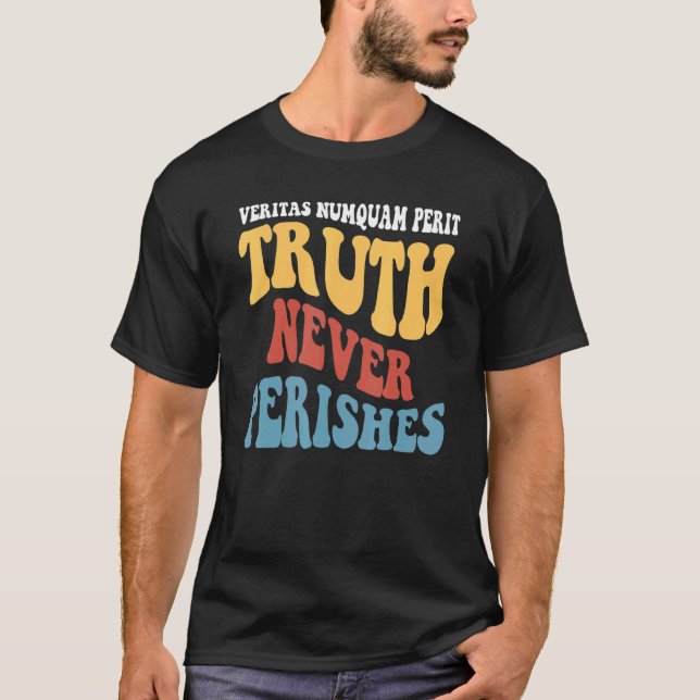 Veritas Numquam Perit Wahrheit nie verderbt T-Shirt (Vorderseite)