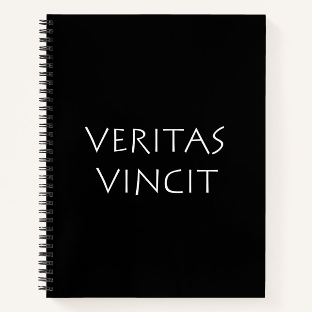 Veritas vincitas notizbuch (Vorderseite)