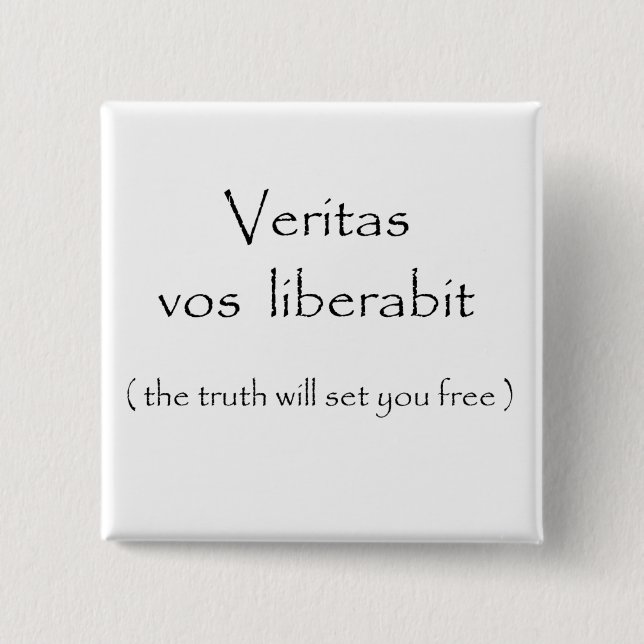 Veritas vos liberabit-button button (Vorderseite)