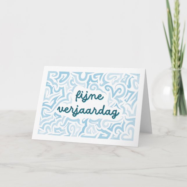 Verjaardagskaart fijne verjaardag karte (Vorderseite)