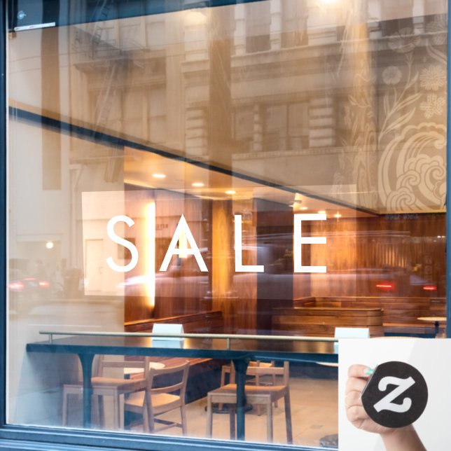 Verkauf 52" Grundlegende Werbung für Unternehmen i Fensteraufkleber (Café-Fenster)