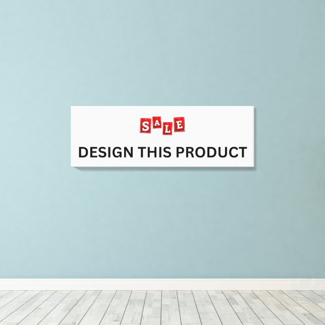 VERKAUF! Canvas Print Premium Wrapped 32"x12 Quali Leinwanddruck (Insitu (Holzboden))