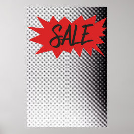 Verkauf der Art Burg Halftone Zine Style Poster