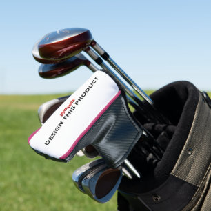 VERKAUF! Golf Putter Head Cover - Rosa Trimm - Cus Headcover