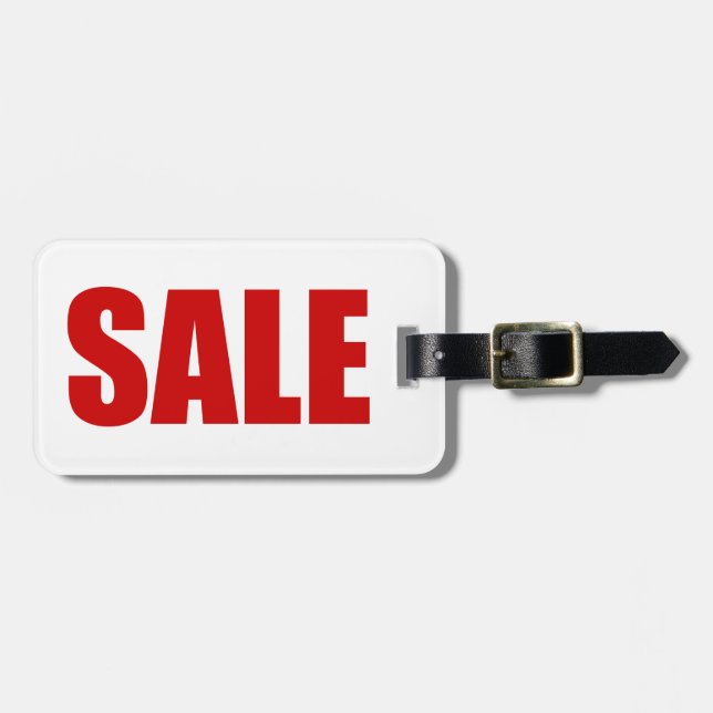VERKAUF LUGGAGE TAG GEPÄCKANHÄNGER (Vorderseite horizontal)