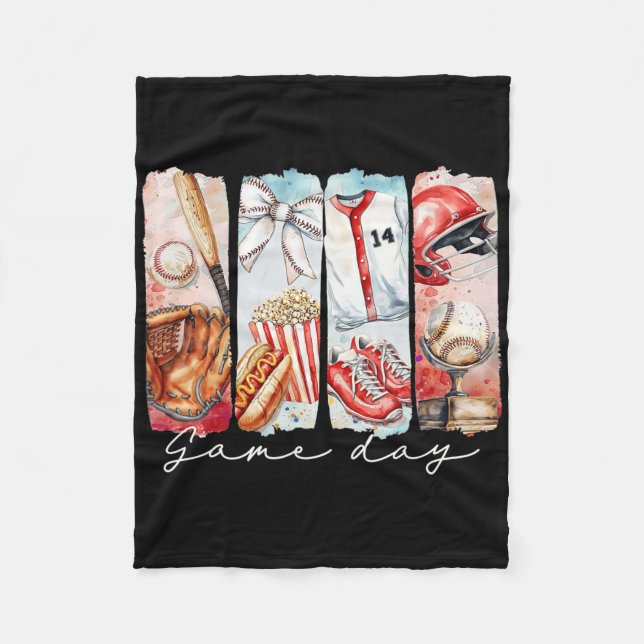 Verkauf Mama Coquette Bow Game Day Mama Mutter 8 Fleecedecke (Vorderseite)