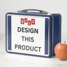 VERKAUF! Metal Lunchbox - Blau - Custom