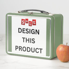 VERKAUF! Metal Lunchbox - grün - Custom