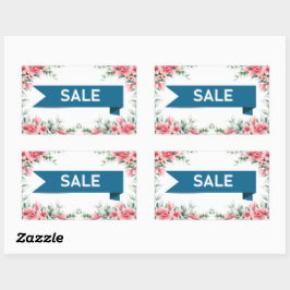 Verkauf Rechteckiger Aufkleber