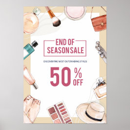 Verkauf von Aquarellfarben Poster