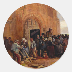 Verkauf von Bauschutt von Vincent van Gogh Runder Aufkleber