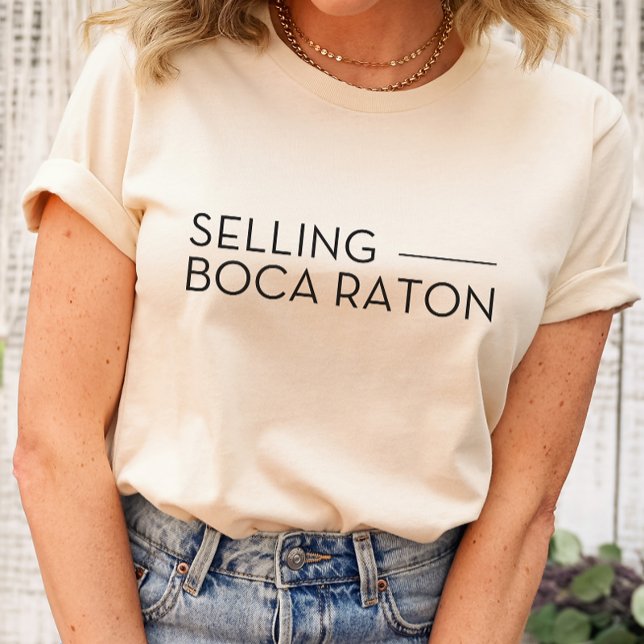 Verkauf von Boca Raton - Verkauf von Sunset T - Sh T-Shirt (Selling Boca Raton shirt like Selling Sunset the show)