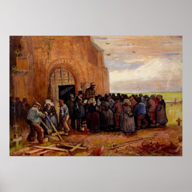 Verkauf von Gebäude Scrap von Vincent van Gogh Poster (Vorne)