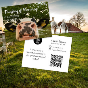 Verkauf von realem Anwesen-Marketing für Kuhverleg Postkarte