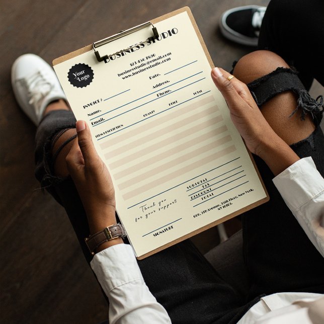 Verkauf von Rechnungen aus cremefarbenem Marmor an (Cream Marble Invoice Sales Receipt Small Business)