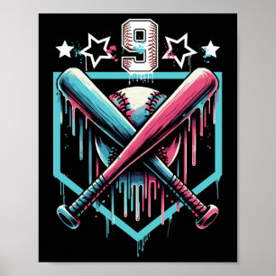 Verkauf von Tropfen 9. Geburtstag Jungen Nummer 9 Poster